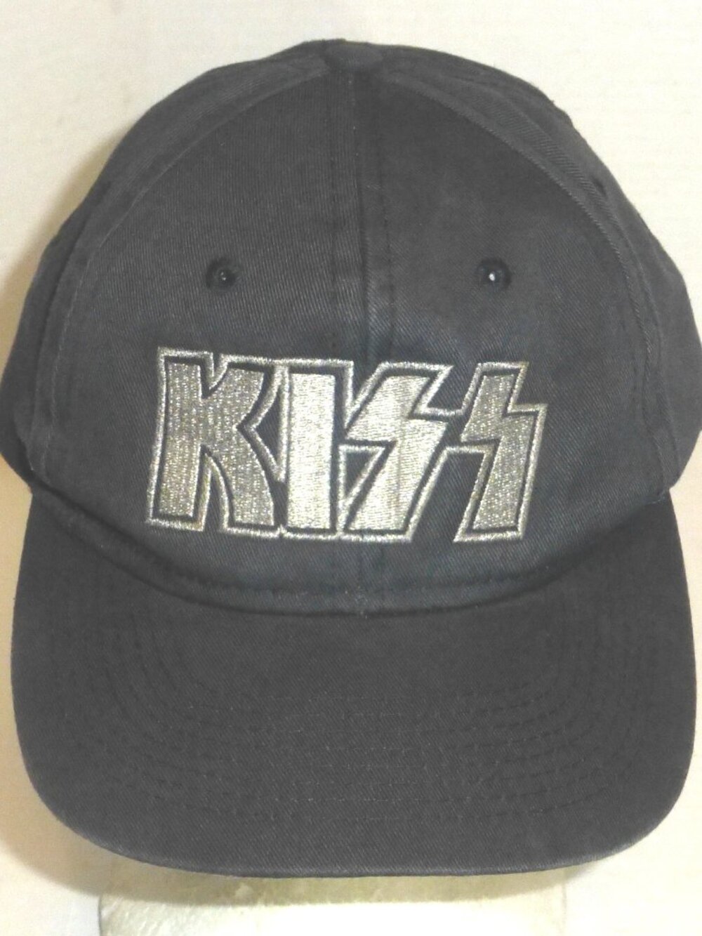 Kiss Band Snapback Adjustable Embroidered Hat Cameo Tag Black PLEASE READ